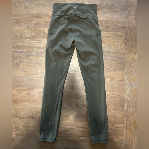 Lululemon Fast & Free Leggings 25” in Dark Olive size 4 - Picture 6 of 7
